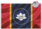 Mississippi Ms State Magnolia Flagge, 12,2 x 18,2 cm, für den Außenbereich, doppelseitig, Magnolie, Mississippi Ms Flaggen, robuster Segeltuchkopf in Gott We Trust Missippi-Flagge mit 2 Messingösen