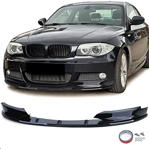 Front Spoiler Lippe Performance Schwarz Glanz passend für 1er BMW E82 E88 11-13