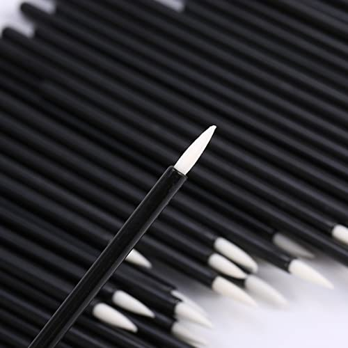 Eyeliner Pinsel, 50 Stück Einweg Eyeliner Pinsel, Lidschatten Applikator, Kosmetikpinsel, Make Up Werkzeug für Haushalt, Schönheitssalon, Maskenbildner