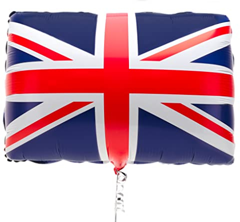 Toyland® 55,9 cm großer Folienballon mit Union Jack-Flagge – Britische Dekorationen