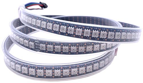 SK9822 RGB Led Streifen Licht Ähnliche APA102 1m 5m 30 60 144 LED DATEN und UHR Separat Einzeln address IP30 65 67 DC5V (Black PCB IP67, 1 M 144 Led/M)