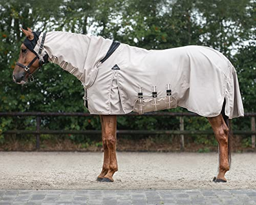 QHP Ekzemdecke Hoodie Halsteil Bauchlatz (165 cm, beige)