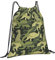 Lsjuee Turnbeutel Camouflage Green Army Dinosaurier Sporttasche Sackpack Sportrucksack für Männer Frauen Mädchen