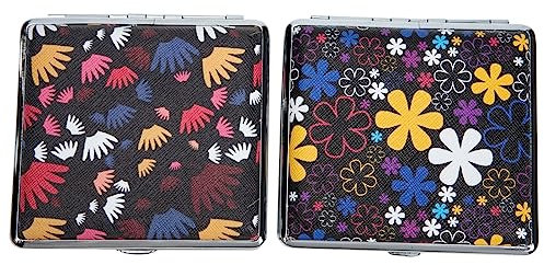 Alipis 10 Stk Zigarettenetui Aus Leder Lederetui Vintage-fall Tragetasche Container Benennen Taschen-aufbewahrungskoffer Taschenkoffer Stylisches Gehäuse Kleine Eisen Muster