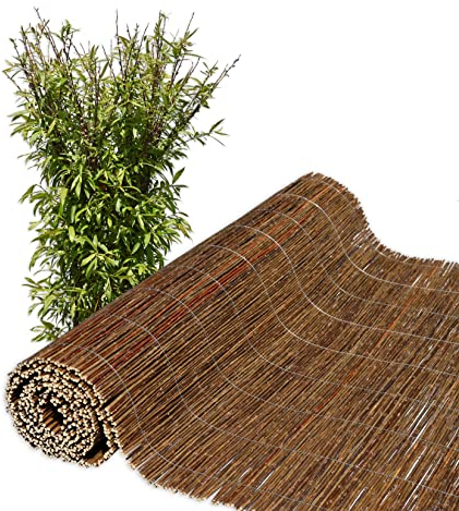 Z4L Weidenmatte als Sichtschutz: Natürlicher und ökologischer Windschutz für Garten, Balkon und Terrasse - 150 x 500 cm
