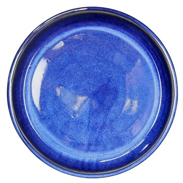 TucanoHamburg Steinzeug Blumentopf-Untersetzer Teller Blau 25cm frostfest