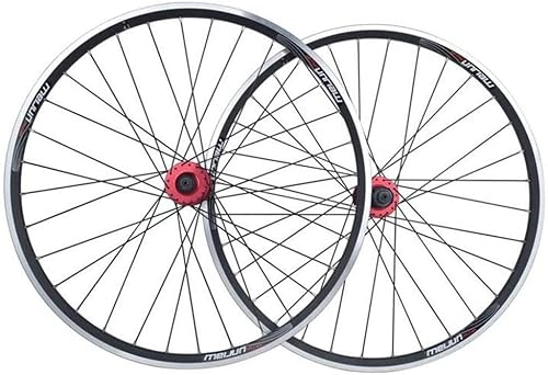 Laufradsatz 26 Zoll MTB-Fahrrad-Laufradsatz, doppelwandige Leichtmetallfelgen, Kassette, Fiywheel-Nabe, Scheibe/V-Bremse, 7/8/9/10 Geschwindigkeit, 32H, Fahrrad-Vorder- und Hinterrad, Straße