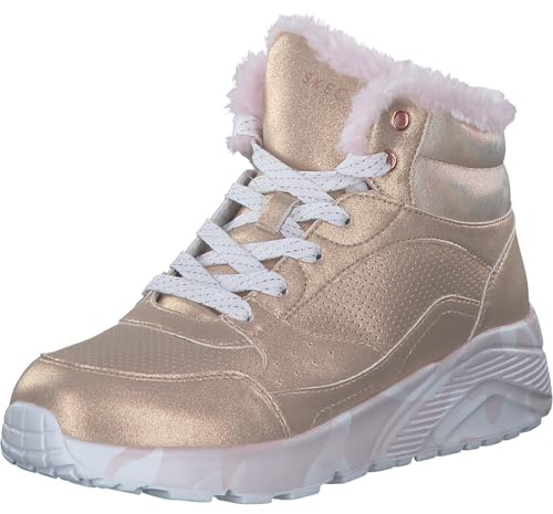 Skechers UNO Lite Kinderschuhe Mädchen Schnürstiefel Gold Freizeit, Schuhgröße:37 EU