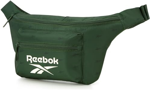 Reebok Bauchtasche – leichte, stilvolle Umhängetasche für Damen und Herren, mit verstellbarem Riemen, Green Verve, Einheitsgröße, Hüftgurt-Gürteltasche