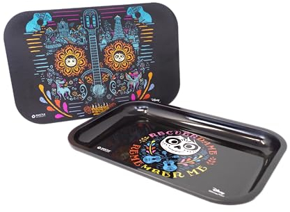 Homadict Plateau multiusage Coco avec Couvercle Magnétique - pour Rangement, Décoration, Service - 29 x 19 centimètre - Licence Officielle Disney