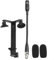CNANRNANC Microphone Clip, Black, Modern Minimalist Aluminum Clip-on Guitar Microphone Stand, 27 x 16 x 2 cm, 45g