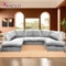 Jumbo U Shaped Sofa – Comfy Back Cushion Corner Sofa Bed with Memory Foam Seating - Couches for Living Room, Bedroom, Office (Silver Full Back)