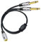 Adaptador Jack de 3,5 mm a 2x 6.3 Audio Doble Mono TS Macho a Cable Conector estéreo TRS AUX Hembra de 3,5 mm,Extensión y Divisor de Auriculares,Cable Adaptador de Auriculares en Forma de Y de 50 cm