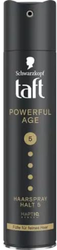 Mit Pufai Grocery, Taft Haarspray Powerful Age Kristall Glanz Halt 5+ Spray Haarspray 250 Mililiter
