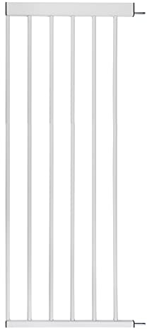 Türschutzgitter-Zubehör von BOMI | Größen: 10-40 cm | klemmbar in weiß aus Metall | Schutzgitter von BOMI Vergrößerung des Treppenschutzgitters durch Anstecken der Erweiterung | 40 cm Verbreiterung