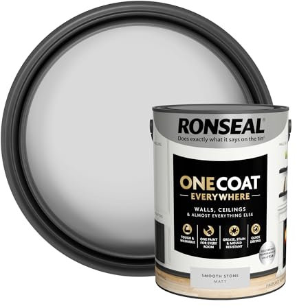 Ronseal One Coat Everywhere Matt Paint 5L Smooth Stone