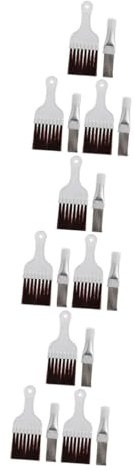 3 Sätze Reinigungswerkzeuge Für Klimaanlagen Kühlerbürstenreiniger Reinigung Von Klimaanlagen Lamellenrichtwerkzeug Spulenreiniger Für Wechselstromeinheit Spulenbürste Aus ABOOFAN