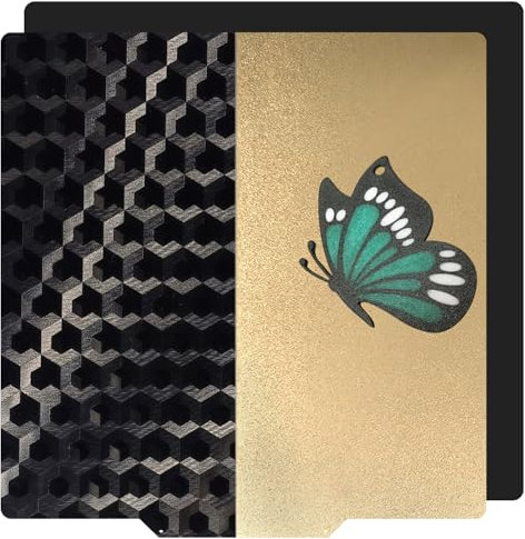 Upgraded Smooth/Textured PEH+PEI Sheet 355x355mm Double-Sides Spring Steel Build Plate Flexible Heated Bed with Magnetic Base for Voron 2.4 V2 350 3D Printer