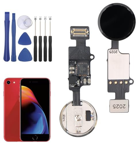 Home Button Connector Flex Cable Replacement for iPhone SE 2022 / SE 2020/8/ 8 Plus Home Button Module for iPhone SE 2022 / SE 2020/8/ 8 Plus Repair Assembly with Repair Tools