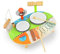 FORMIZON Kinder Trommel Set, Musikinstrumente für Kinder, Xylophon 3 Jahre Holz, Xylophon Trommelset mit Windspiele Rasseln, Montessori Lernspielzeug Tisch Instrument, Jungen Mädchen Geschenk
