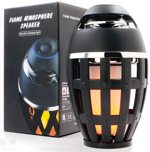 Outdoor Wireless Waterproof Bluetooth Speaker with LED Light – Portable, Rechargeable & Rugged for Travel, Camping, Beach, Parties