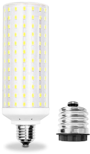 TRIJZHOU E27/E40 30W Superhelle Glühbirne AC100-265V Kaltweiß 6000K 1Pack | nicht dimmbar, ersetzt 300W, 3680 Lumen, 360° Abstrahlwinkel, Mais-Design, für Garage, Büro, Hof