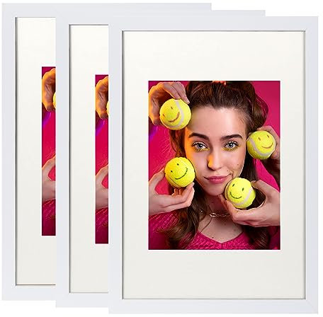 Beutrain 2er Set 50x75cm Bilderrahmen, MDF-Rahmen,Rahmen aus holz,Frame 50x75cm,Wand Bilderrahmen Moderner Fotorahmen,Perfekt zum Verschenken,Weiß