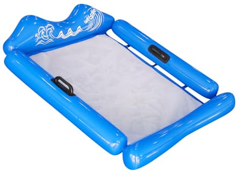 Hamac à eau - Piscine gonflable multi-usages - Siège de bronzage - Lit de natation d'été pour rivière, lac, mer, piscine, relaxant, flottant pour arrière-cour, voyage, fête de vacances en famille
