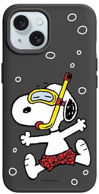 RhinoShield SolidX Hülle für MagSafe für iPhone 15 | Snoopy Starker Magnet, Fallschutz nach Militärstandard, verstärkte Stoßdämpfung, verbesserter Eckenschutz, schlank, leicht