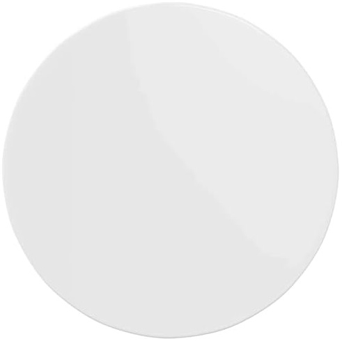 vidaXL Table Top High gloss white 60 x 60 x 1.5 cm Engineered Wood, A Stylish, Round Garden Table Top for Outdoor Dining, Modern Terrace Furniture, Durable Engineered Wood Design Surface