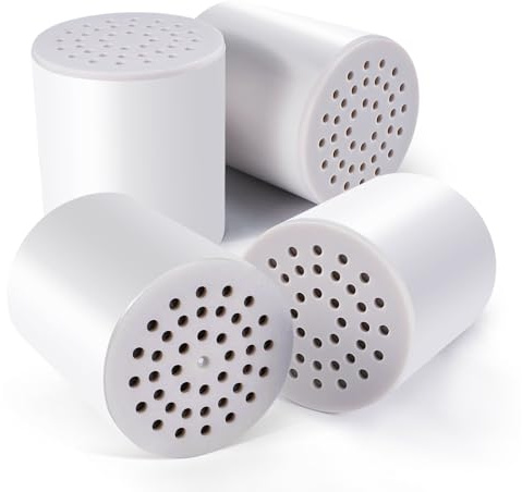 Upgraded Shower Filter Cartridge, Shower Filter Head for Hard Water, 20-Stage Shower Head Filter Removal 99% of Chlorine, Fluoride, Heavy Metals, Iron, Chemicals, Improve Your Skin and Hair