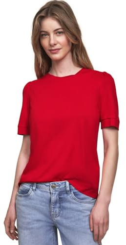 Damen T-Shirt mit Rundhals und Puffärmeln
