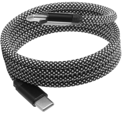 ideoon Hochwertiges USB-C Ladekabel 100W, 1m: Magnetische Aufrollfunktion, schnell & knotenfrei – zuverlässig für Samsung, Xiaomi, iPhone, Notebooks