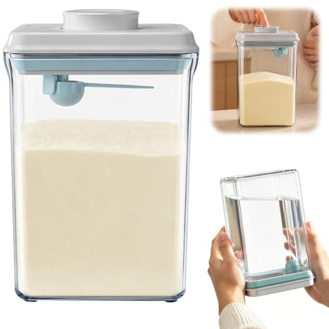 2300ML Milchpulver Aufbewahrungsbox mit Löffel, Versiegelter, BPA-frei