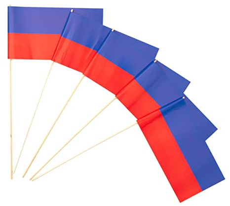 Everflag Papierfähnchen: blau-rot 50er Packung
