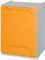 Art Plast R34/1G Cubo de reciclaje plástico apilable, Naranja/Blanco