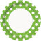 Unique Party- Dots Paper Plate Piatti per Feste in Set da 8, Verde (Verdognolo), 8 Unità (Confezione da 1), 37465