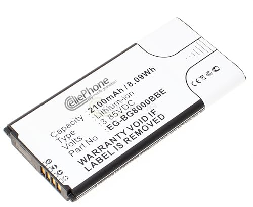 cellePhone Akku Li-Ion kompatibel mit Samsung Galaxy S5 mini (SM-G800F) (Ersatz für EB-BG800BBEGWW)