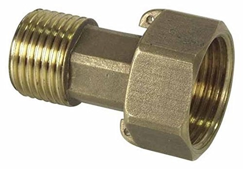 Messing Verschraubung für Wasserzähler (3/4x1)
