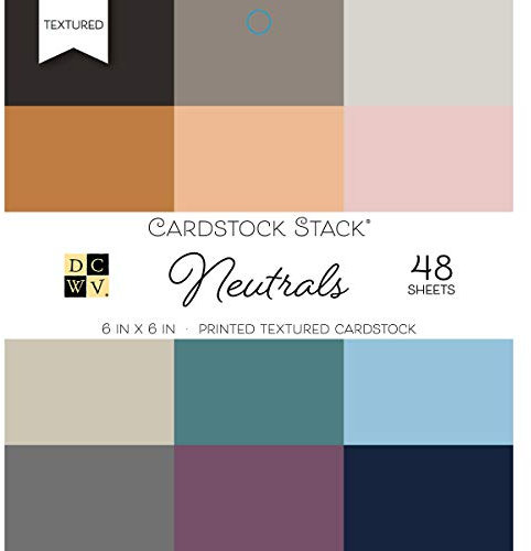 American Crafts DCWV tonkartons Stack, Mehrfarbig, 17,78 x 15,24 x 2,54 cm