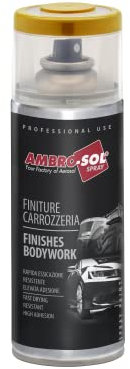 Ambro-Sol V400CAR11 Smalto Finiture Carrozzeria Linea Agricoltura, Ideale per Trattori e Macchine Agricole Operatrici, Bomboletta Spray in Banda Stagnata Riciclabile 400 ml, Giallo New Holland