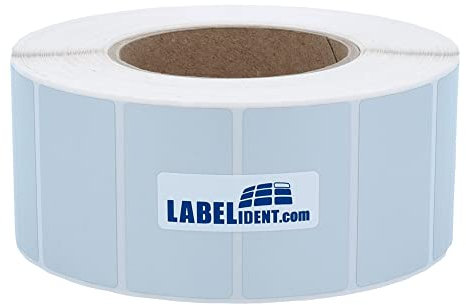 Thermotransfer Etiketten silber - 74 x 37 mm - 2.000 Polyester PET Etiketten für Typenschilder, 76 mm Kern, selbstklebend auf Rolle