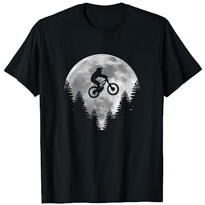 Mountainbike MTB Mond Lustig Geschenk T-Shirt