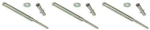 Gas N Pow3r Concealed Floating Shelf Supports Brackets 120mm Hidden Masonary Fix HEAVY DUTY x3