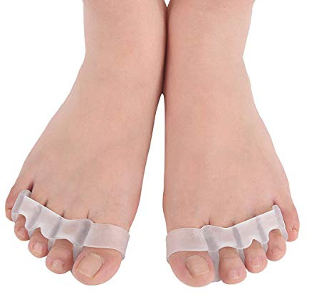 Soft Gel Toe Separator, Toe Separators Stretchers for Bunion Pain Relief, Gel Silicone Toe Spreaders, Bunion Pain Toe, Hammer Toe Overlapping Toes Bunion Corrector, Soft Big Toe Straighteners, 2 Pair