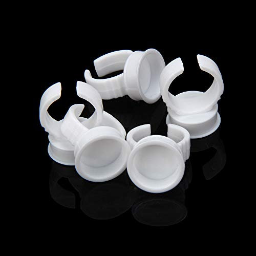 Glue Ring Eye Lash Extension Finger Glue Ink Holder Eyelash Tattoo (10 PCS/PC)