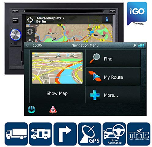 Blaupunkt Navigationssoftware iGO Primo LKW/Truck (SD-Karte) geeignet für Blaupunkt 370/530 / 570/690 Serie | Europa 45 Länder | 2 Jahre Karten-Updates