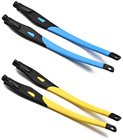 SOODASE 2 Paare Blau/Gelb Ersatzglasrahmen Gläser beine For Oakley Crosslink Brillengestell