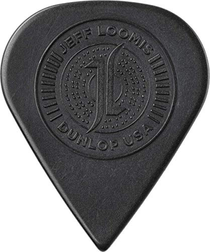 JIM DUNLOP Plektrum Jeff Loomis Custom Ultex, Schwarz, Gespitz, 6 Stück