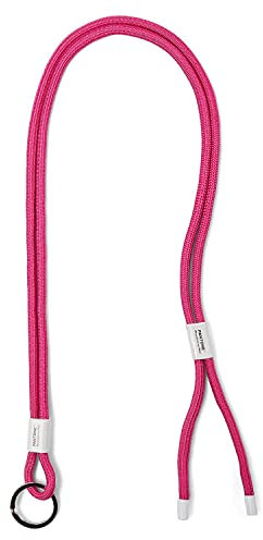 Pantone Design-Schlüsselband Adjustable Lanyard, Cross Body Key Chain, verstellbarer Schlüsselanhänger zum Umhängen, robust und farbenfroh Rhodamine Red C